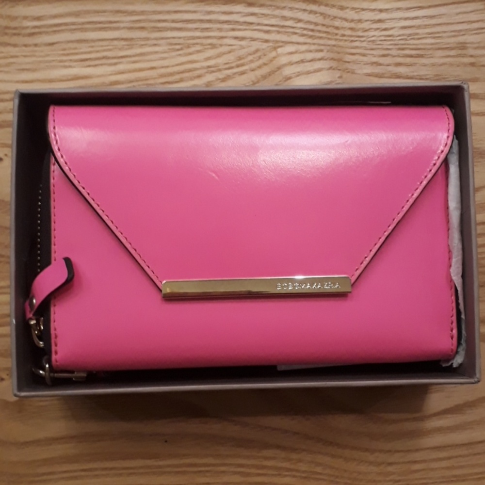 Hot pink BCBGMAXAZRIA Wristlet Purse